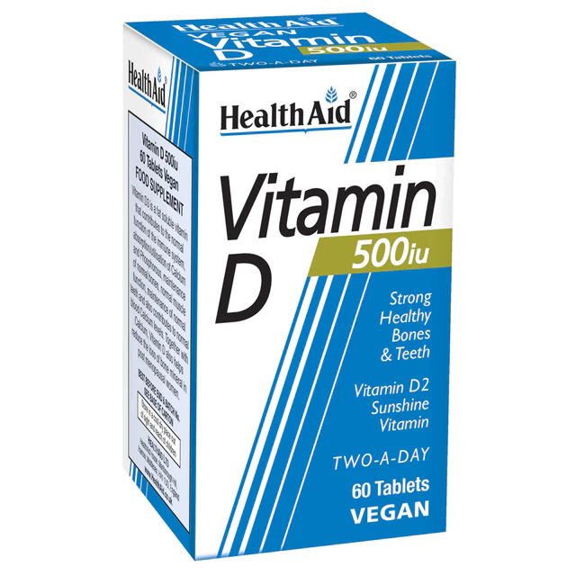 801220 Vitamin D 500iu 60's (Vit D2)