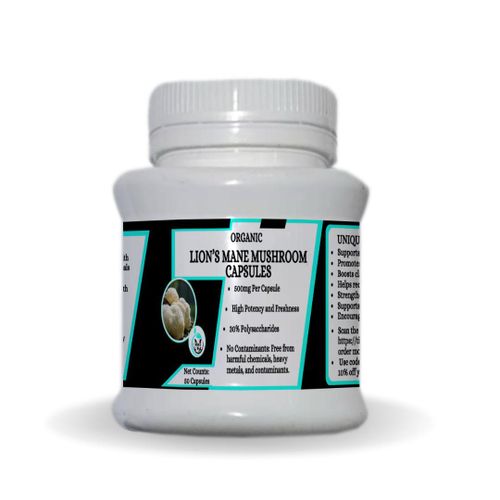 Mekis Naturals Lion?s Mane Mushroom Capsules - Supports memory and focus