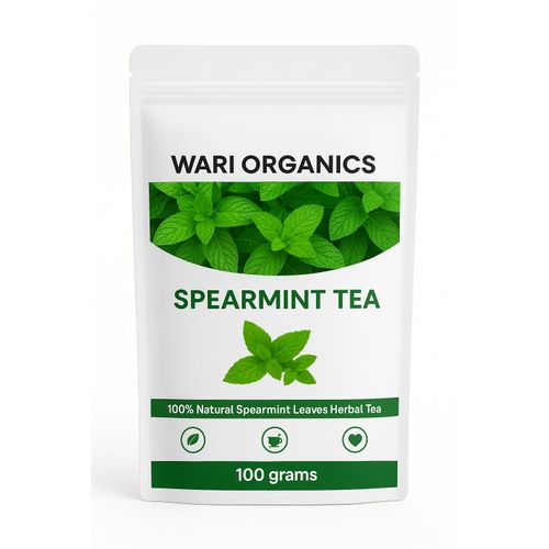 SPEARMINT TEAL LEAVES, 100 GRAMS