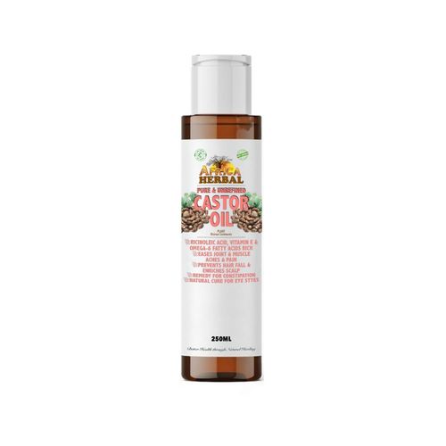 Africa Herbal Meds CASTOR OIL (PURE & UNREFINED) 250ml