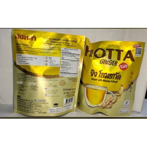 HOTTA Instant Ginger Drink Powder with Ginseng Herb
