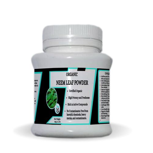 Mekis Naturals Neem Leaf Powder-Combat Harmful Bacteria Reduce Inflammation Boost Your Immune System Detoxify Your Blood