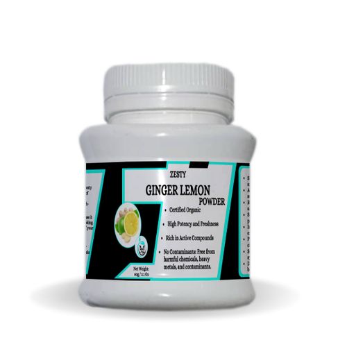 Mekis Naturals Zesty Ginger Lemon Powder-Strengthens Immunity,Aids Digestion,Supports Weight Loss