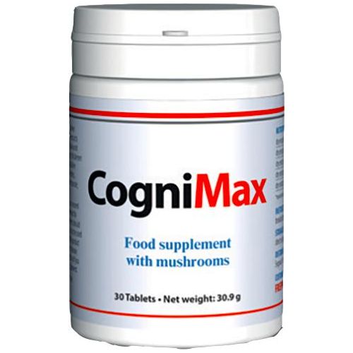 Cogni Max food supplement with mushrooms design for brain function and cognitive support