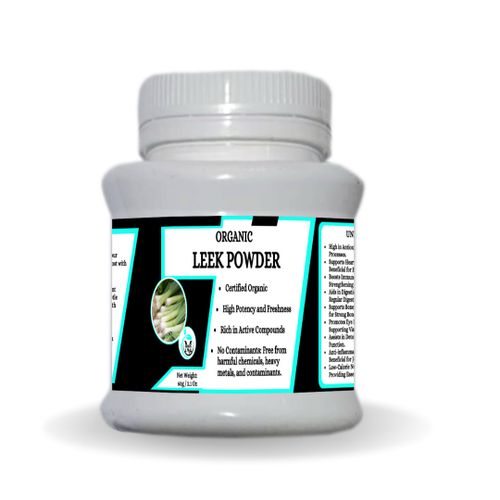 Mekis Naturals Leek Powder - 100% Pure,For Blood Pressure And Cholesterol,Boosts Immune Function,Supports Bone Health