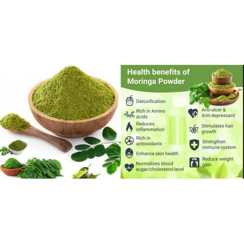 Moringa Oleifera Organic MoringaLeaf Powder - 120 g - Bioderma Kenya