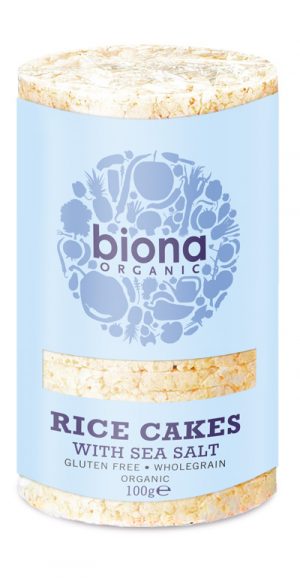 Biona Org Rice Cakes With Sea Salt 100Gm