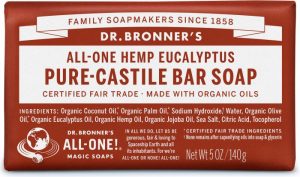 DR BRON M ORG EUCALYPTUS BAR SOAP 5OZ/140G