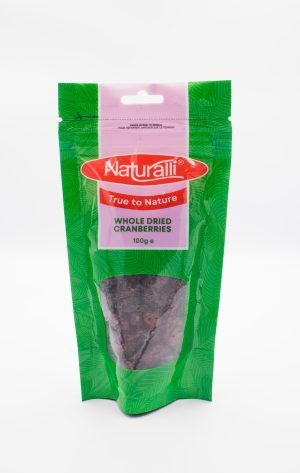 NATURALLI WHOLE DRIED CRANBERRIES 100GM