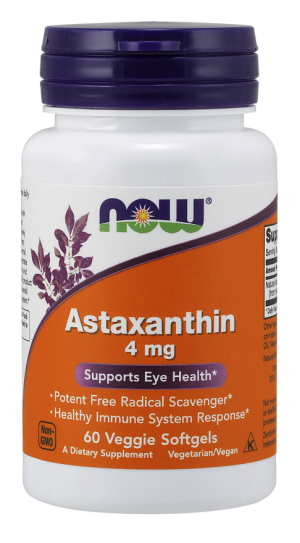 Now Astaxanthin 4Mg 60Softgels