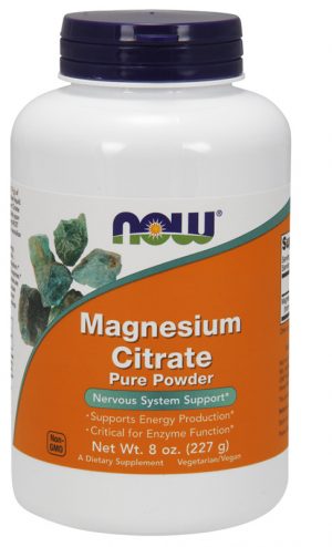 Now Magnesium Citrate Pure Powder 8Oz 227Gm