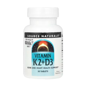 Source Naturals Vitamin K2+D3 120Mcg 30T