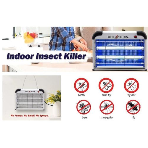 Powerful Indoor Mosquito Zapper Fly Killer with Dual 20W Lamps and UV Light Pest Control