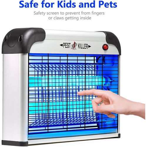 Fly Trap Indoor Bug Zapper, 2800V Powerful Flying Insect Mosquito Killer W/ 20W Blue Light Attract, Plug-in Pest Control Machine For Moth, Fruit Fly, Fungus Gnat, Garage Bug Catcher - image 15